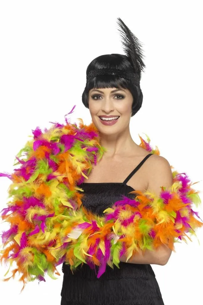 Boa Neon Deluxe Mix kleuren 80gr