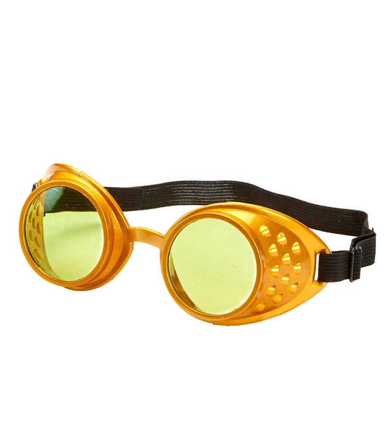 Steampunk bril gouden stofbril