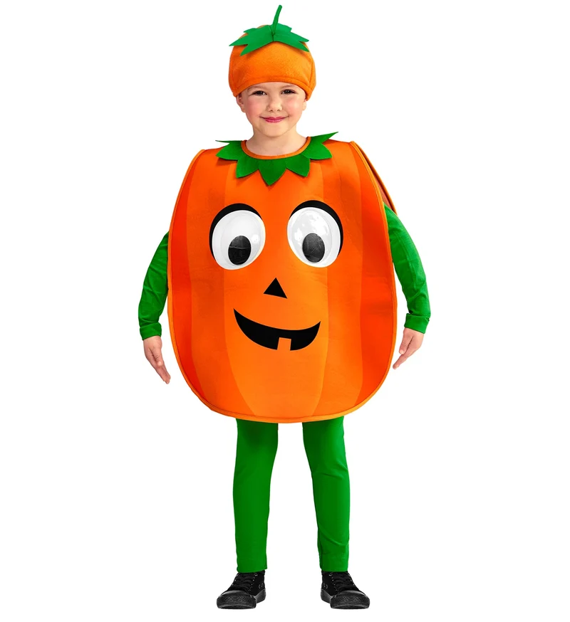Pompoenenpak kind met grote ogen