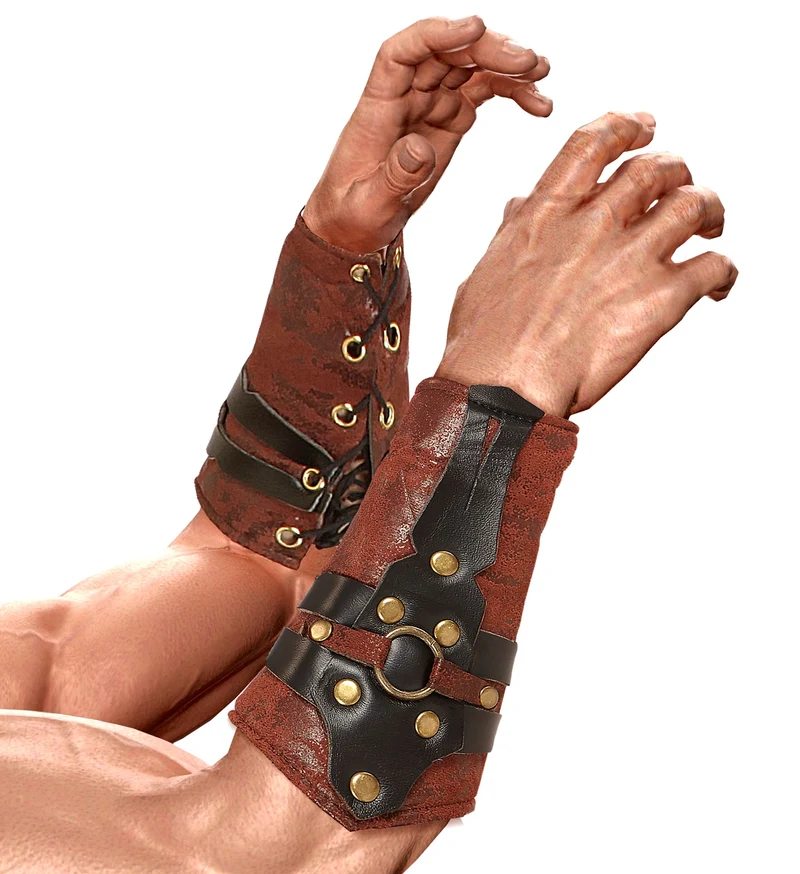 Lederlook armbedekking gladiator