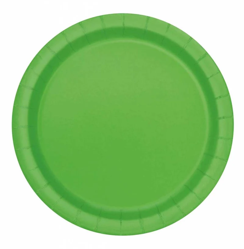 Feestborden Lime groen 23cm