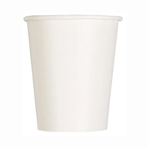 Witte bekers karton - 14 stuks