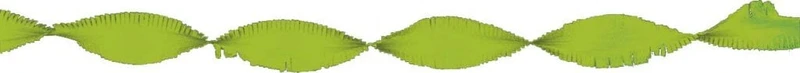 Crepe papier slinger lichtgroen 6 meter