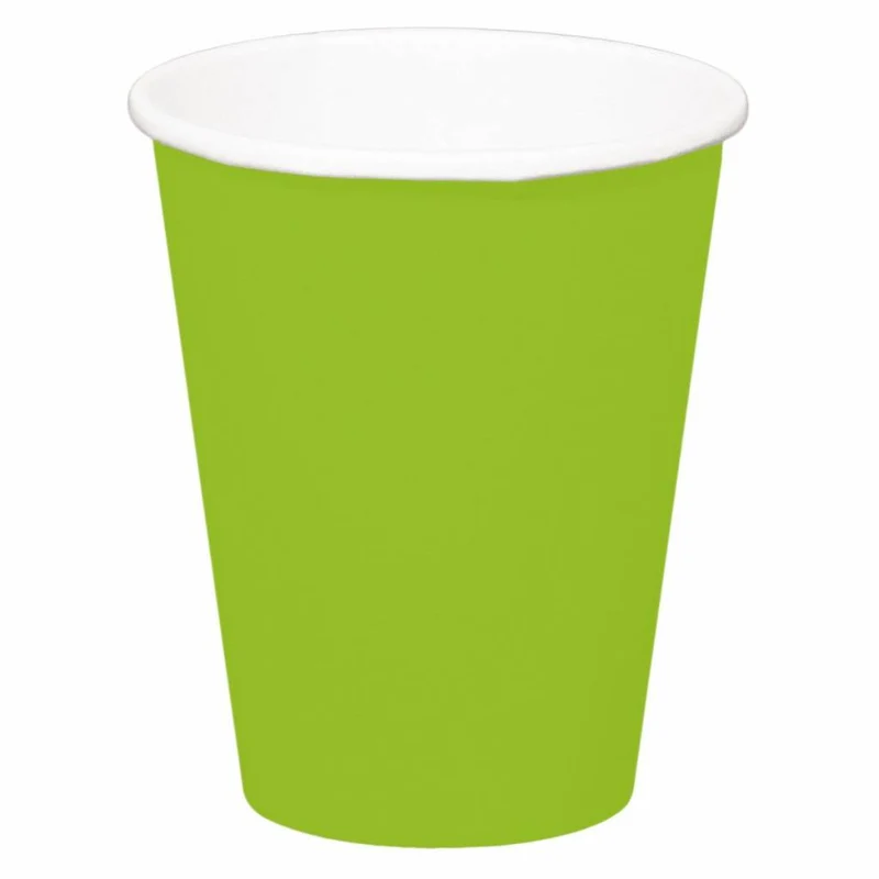 Groene bekers 350ml - 8 stuks