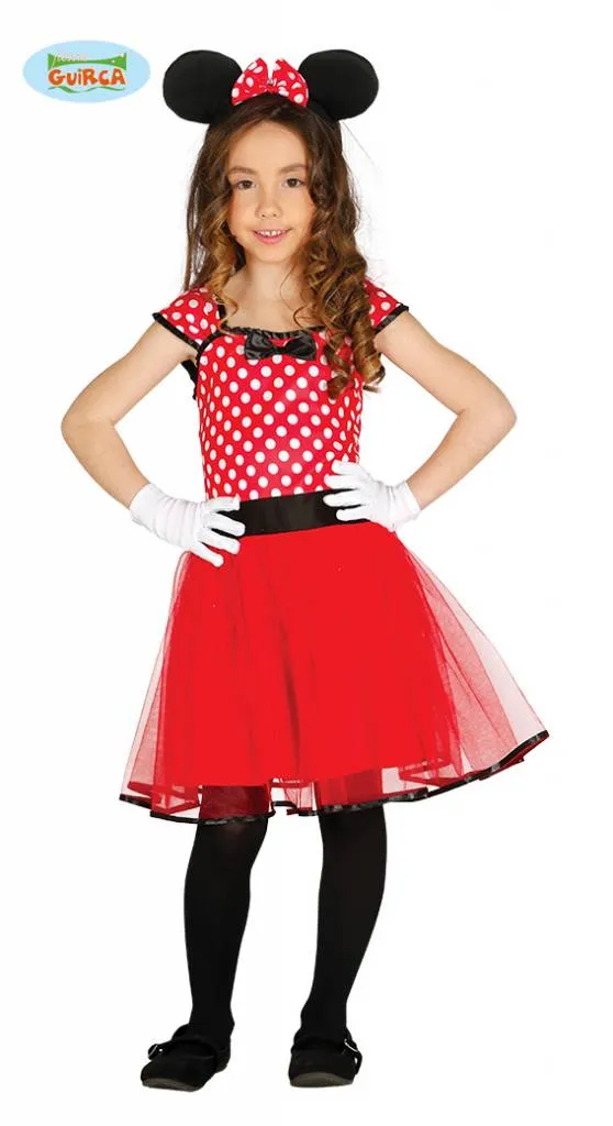 Klein Muisje kostuum kind rood