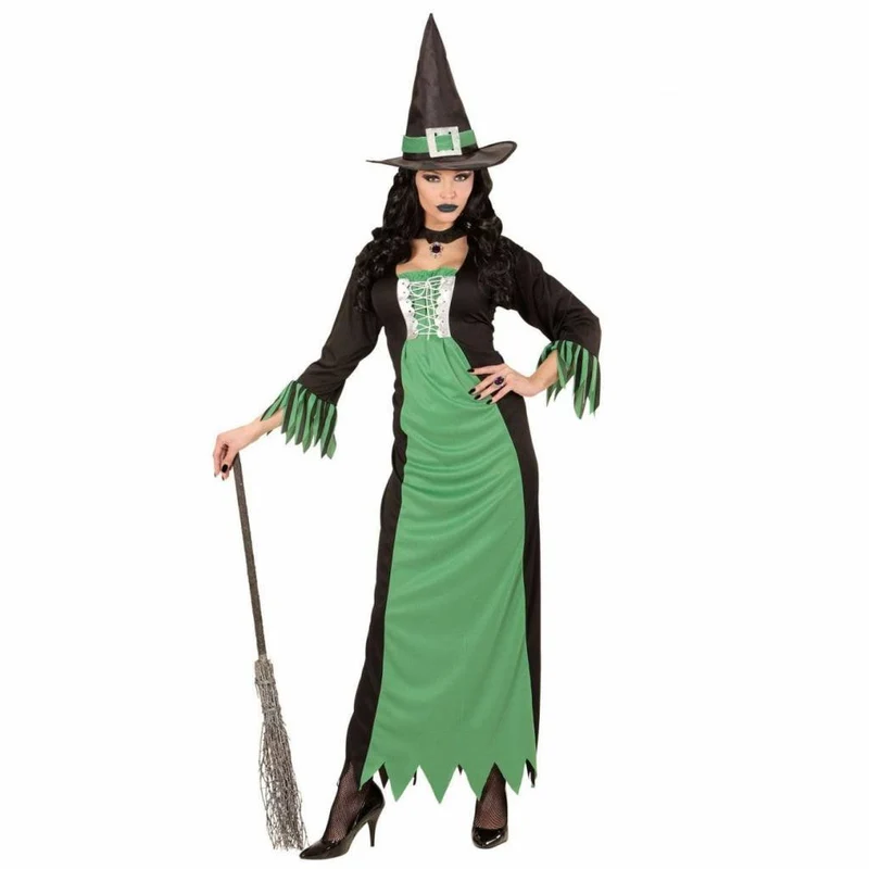 Groene Heks Vrouw Kostuum