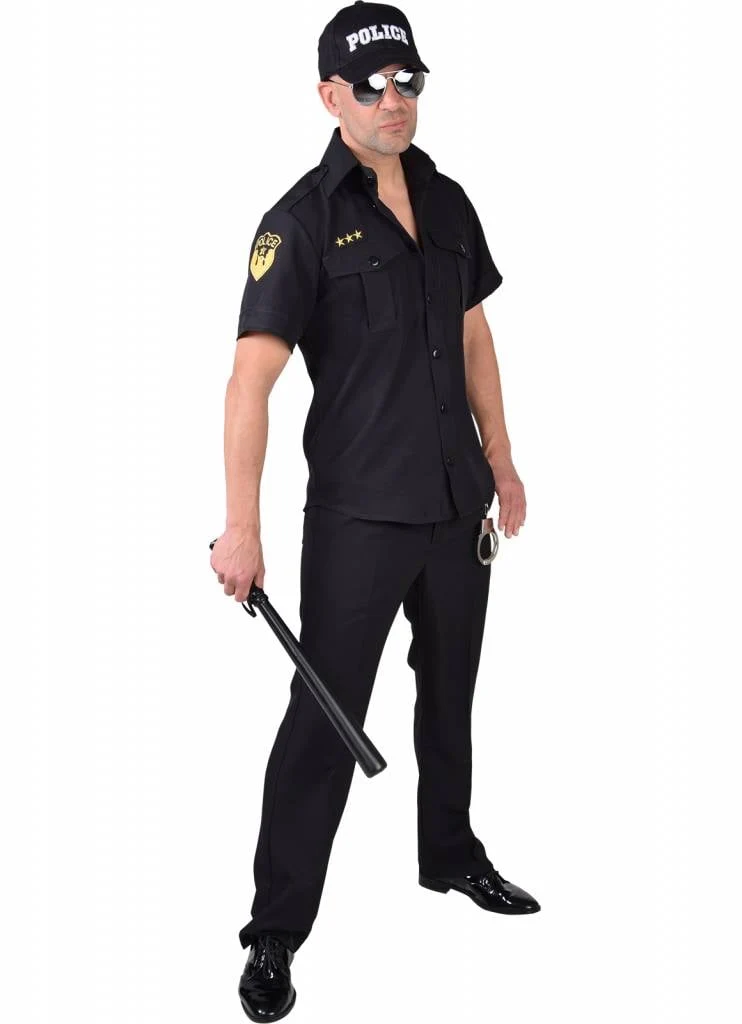 Politie Blouse heren Carnaval
