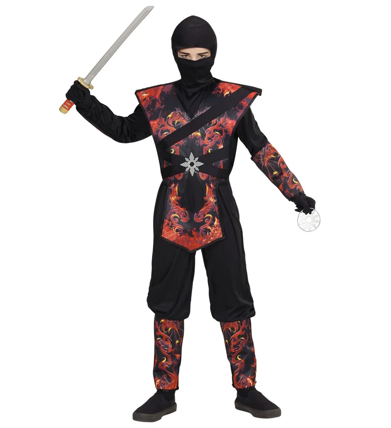Ninja pak vlammende draak kinderen