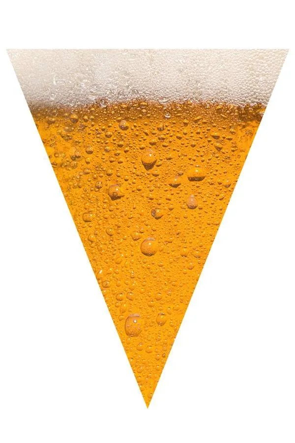 Vlaggenlijn Bier 6 meter, 15 vlaggen