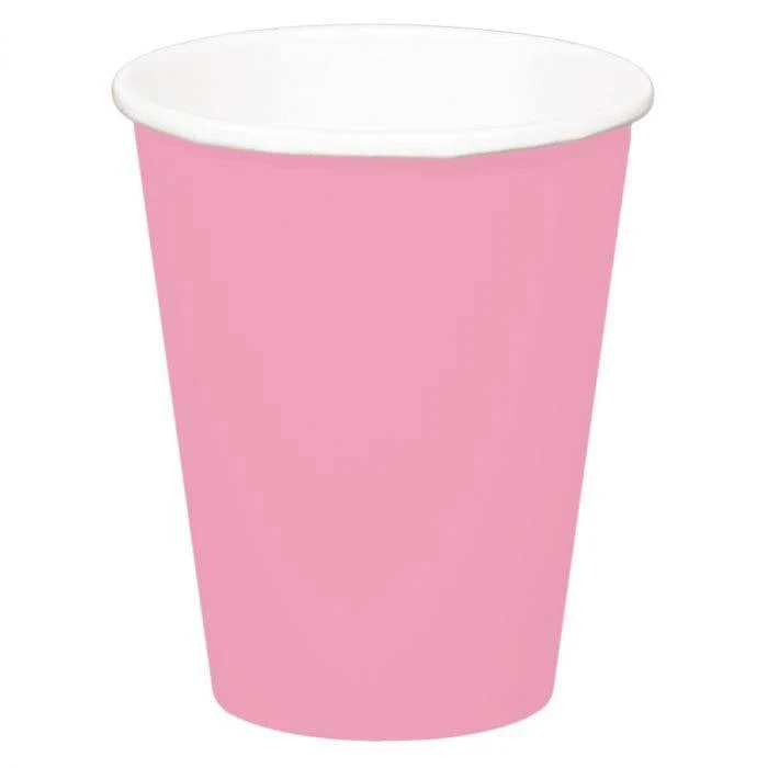 Bekers baby roze - 8 stuks