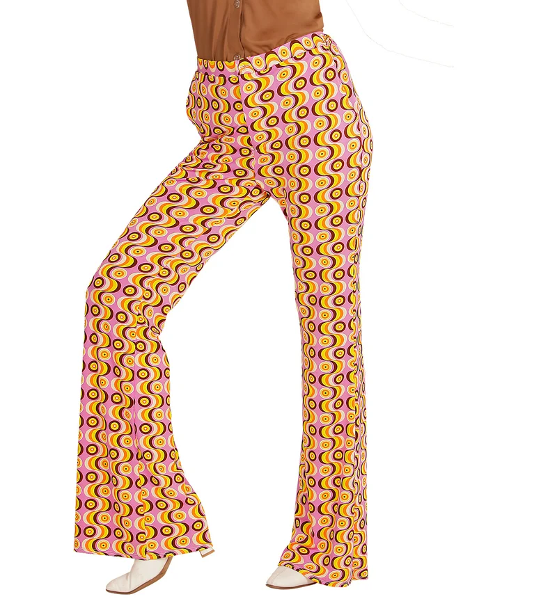 Jaren 70 disco broek Groovy langspeelplaat