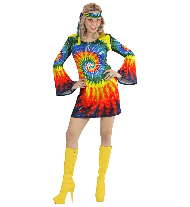 Psychedelische hippie jurk dames