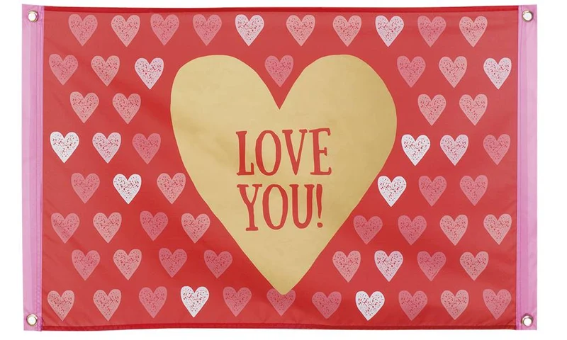 Vlag 'love' 60x90cm