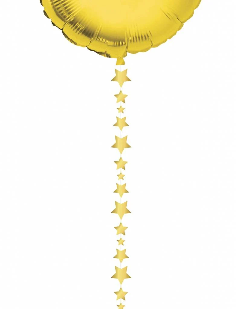 Ballonlint sterretjes goud