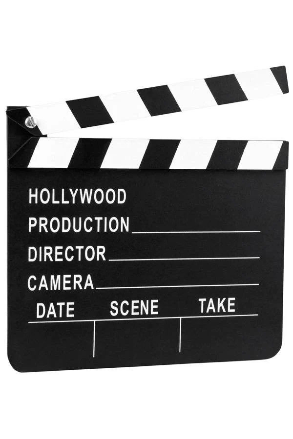 Filmklapper Clapperboard Hollywood 18x20 cm