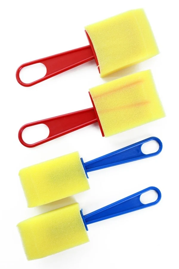 Spons kwast 2 x 5cm breed & 2 x 4.2cm breed