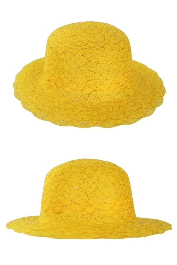 Dameshoed Organza goud