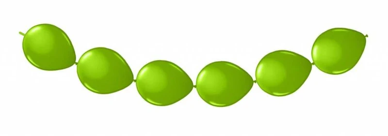Lime groene Knoopballonnen - 3 meter