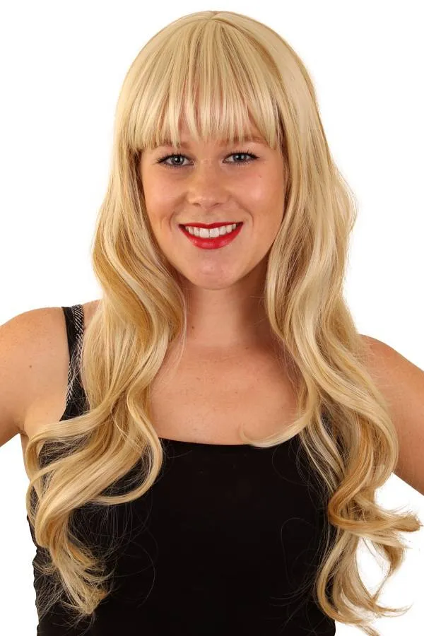 Pruik MILA blond met highlights