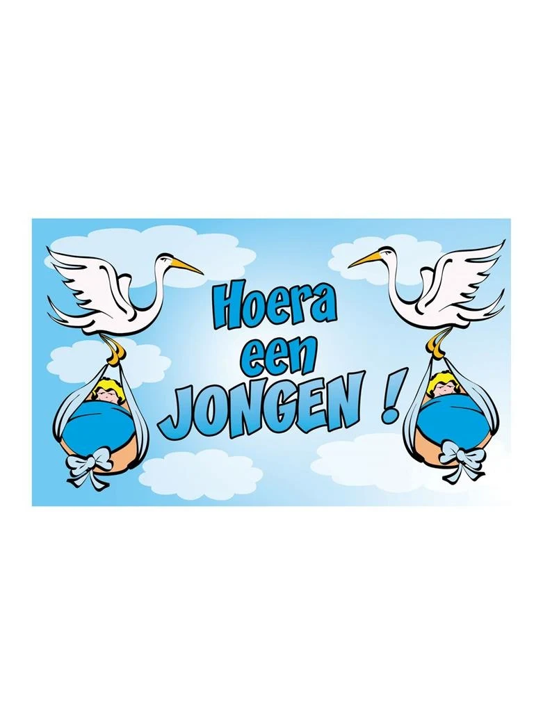 Vlag hoera een jongen