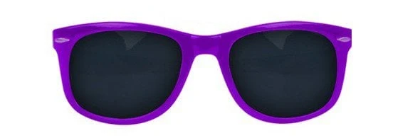 Paarse Blues Brothers bril