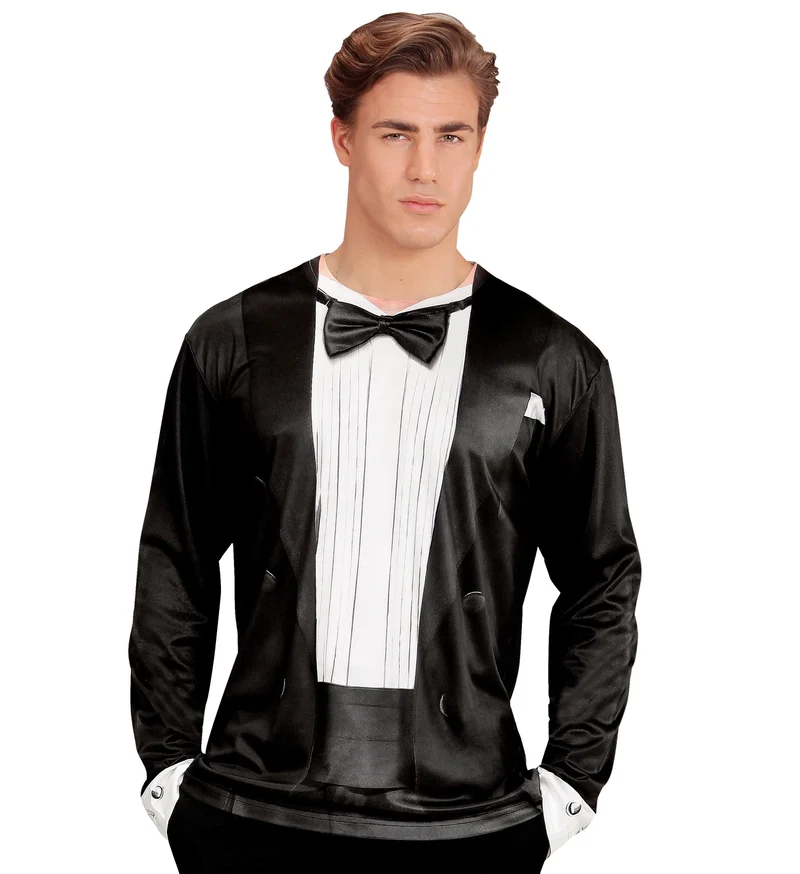 3D Smoking shirt Suit and tied