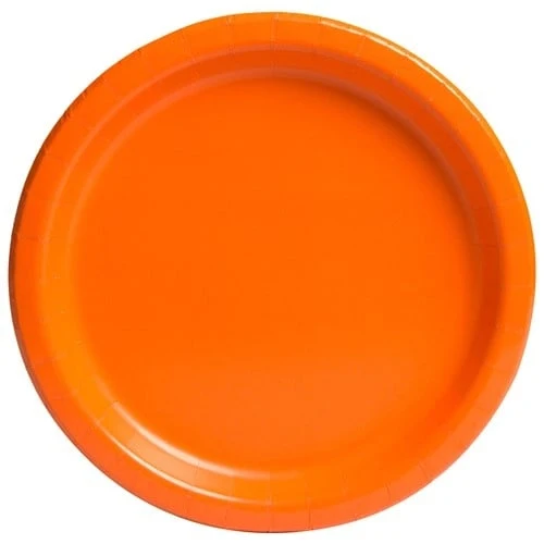 Oranje Feestborden Pumpkin 23cm (16st)