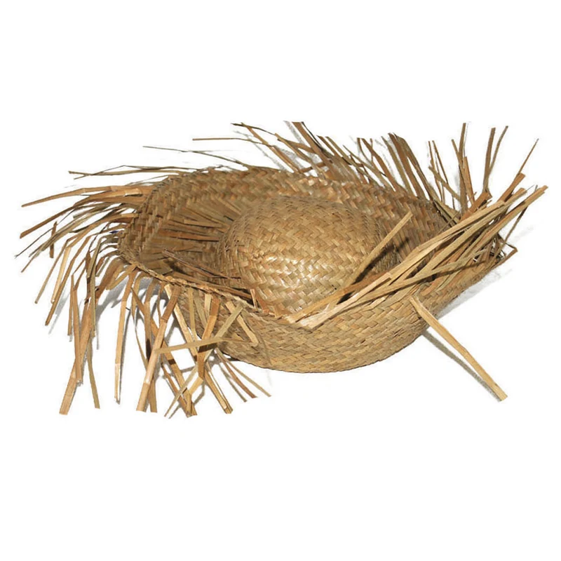 Stro hoed Aloha natuur kleur