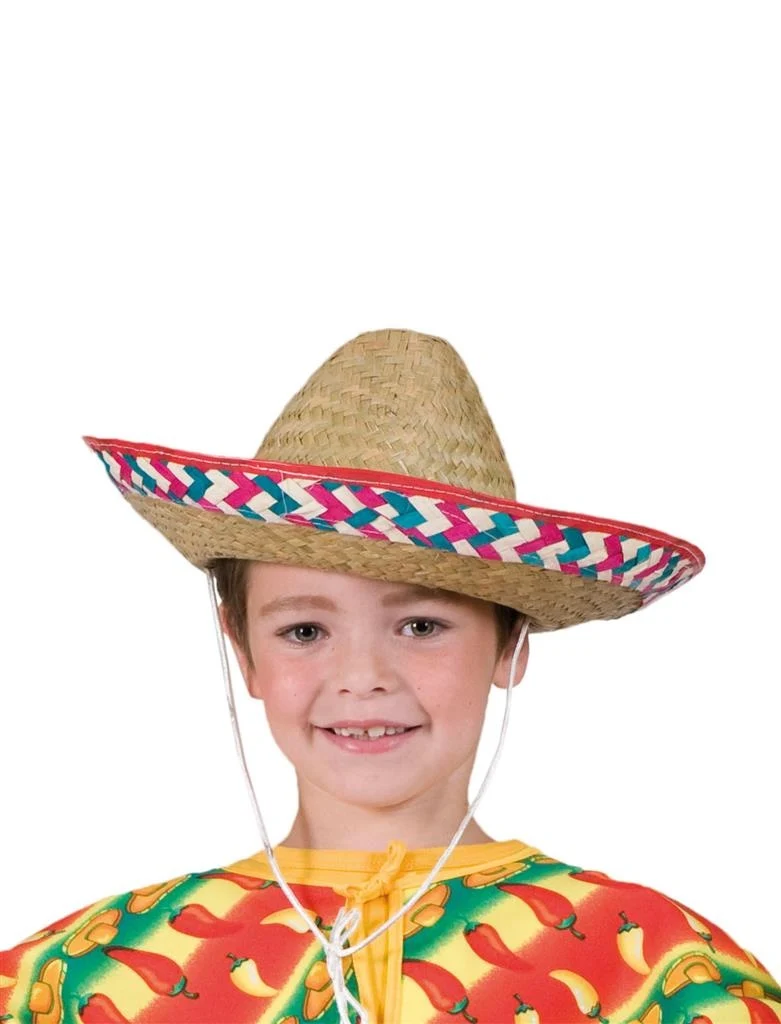 Sombrero kind gekleurde band