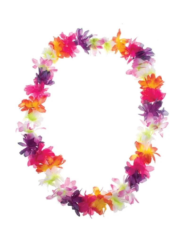 Luau bloemenkrans multi