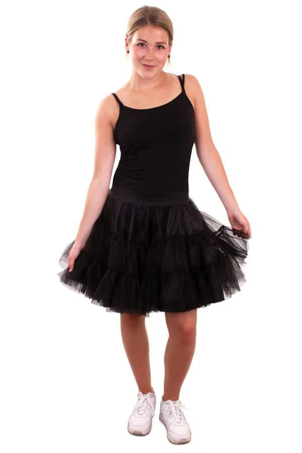 Petticoat zwart 3-laags