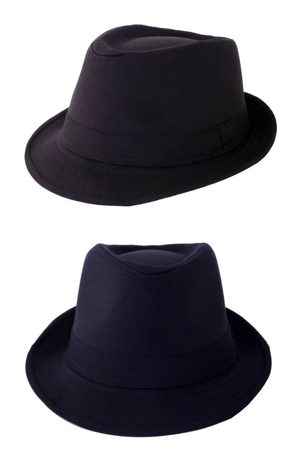 Gleufhoedje trendy zwart