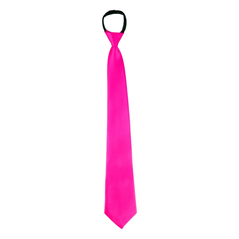 Leuke neon roze stropdas