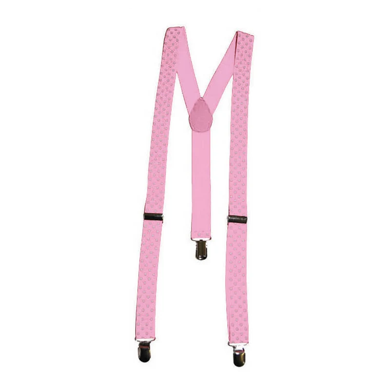 Roze bretels met stippen