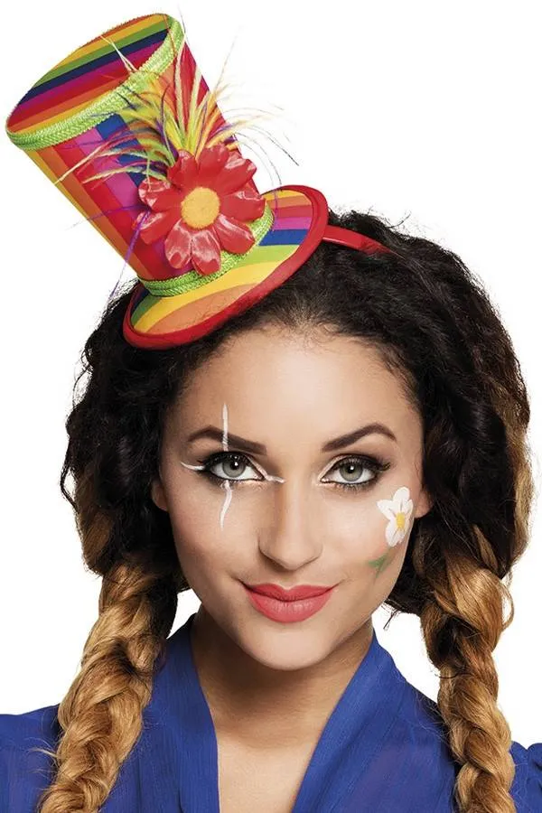 Regenboog hoedje op tiara