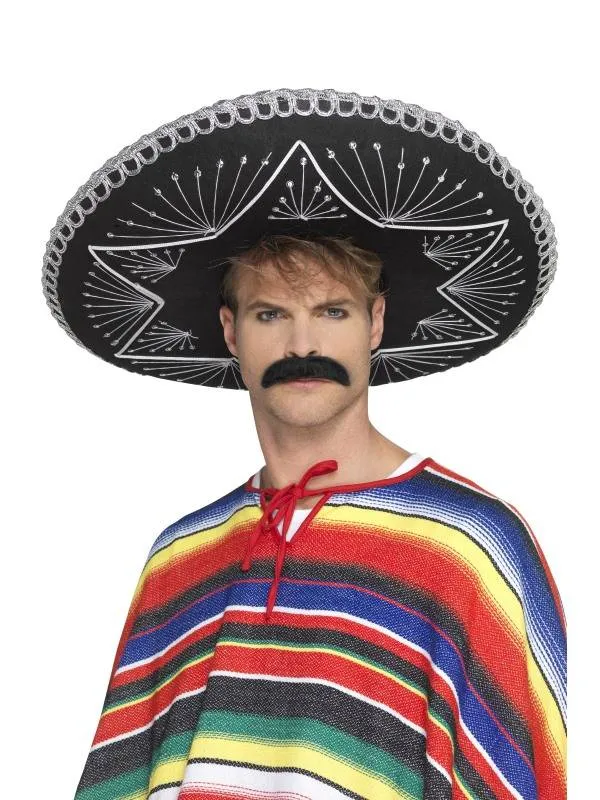 Mexicaanse sombrero zwart