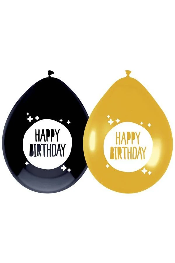 Ballonnen Happy Birthday 6 stuks