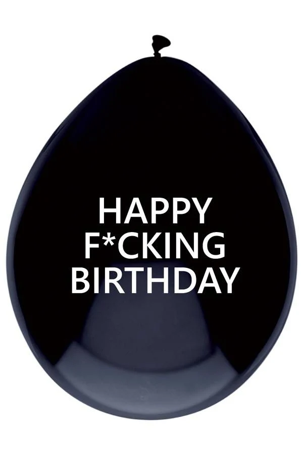 Ballonnen HAPPY F*CKING BIRTHDAY