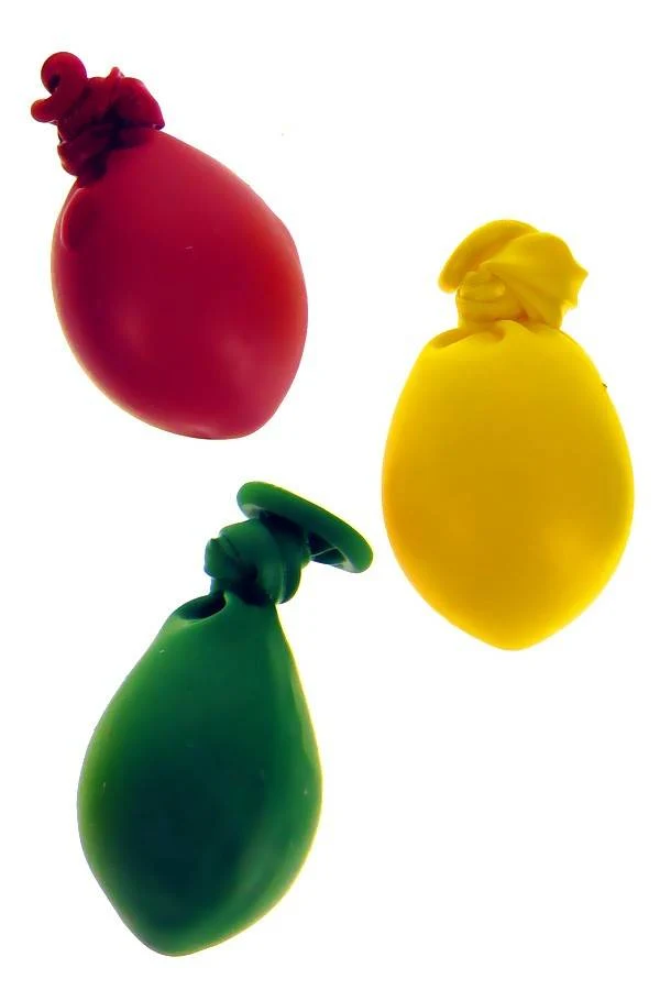 Mini ballonnen nr. 5 rood/geel/groen 50 st