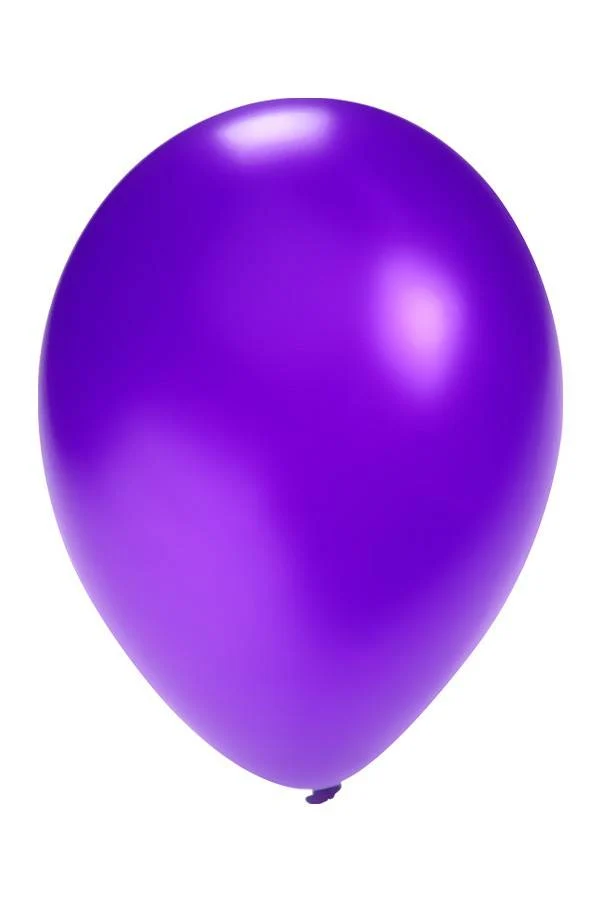 Ballonnen metallic Paars 5 inch 100 stuks