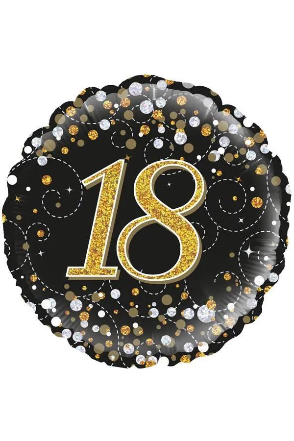Folie ballon Sparkling 18 jaar 45.7cm
