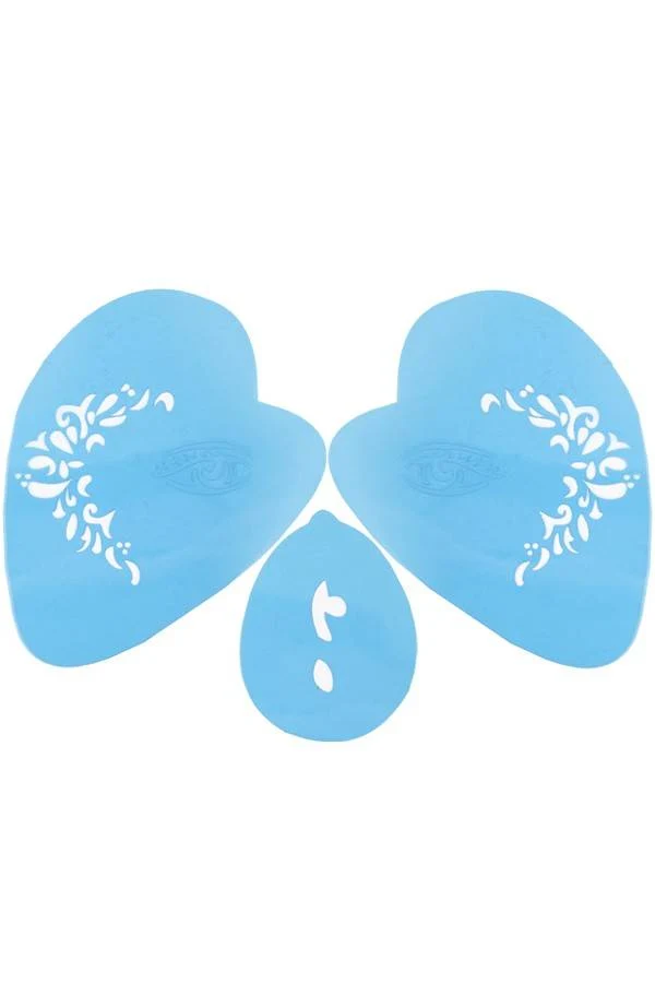 Aqua schmink sjabloon fantasy prinses