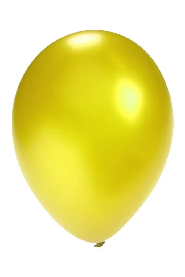 Ballonnen metallic geel 5 inch 100 stuks