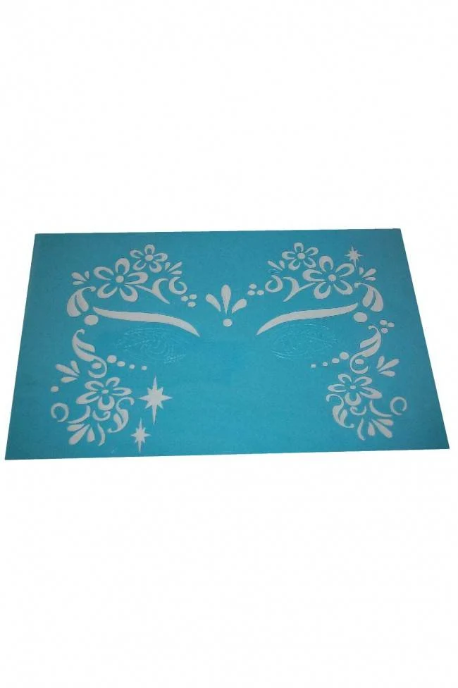 Aqua schmink sjabloon lente prinses