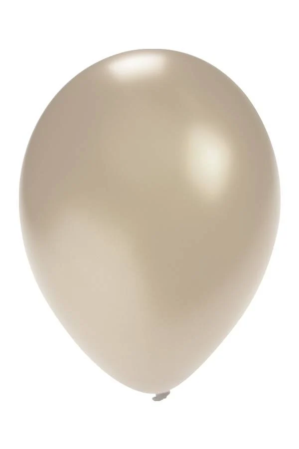 Ballonnen metallic zilver 5 inch 100 stuks