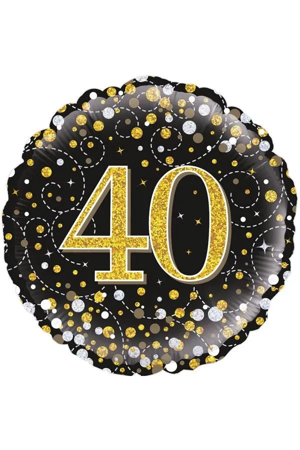 Folie ballon Sparkling 40 jaar 45.7cm