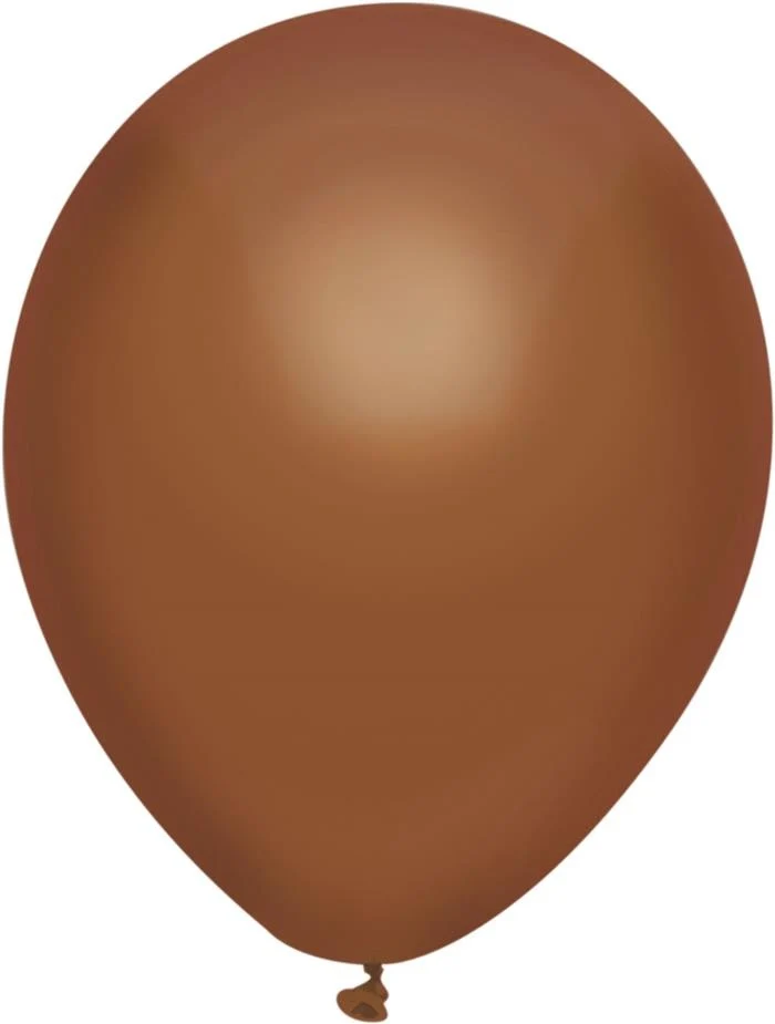Ballonnen Uni Chocola 10st. 30cm