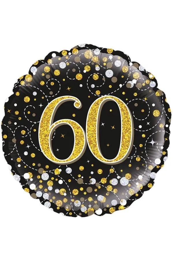 Folie ballon Sparkling 60 jaar 45.7cm