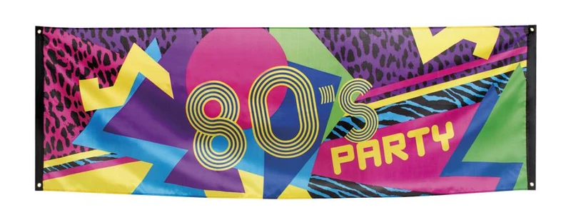 Banner 80' disco party