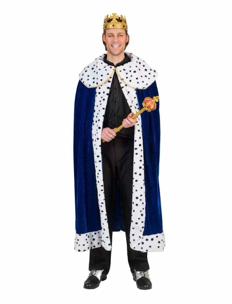 Koningsmantel man blauw